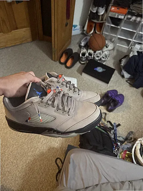 Size 10 - CLEAN Nike Air Jordan 5 Retro Low PSG Paris Saint-Germain No Box