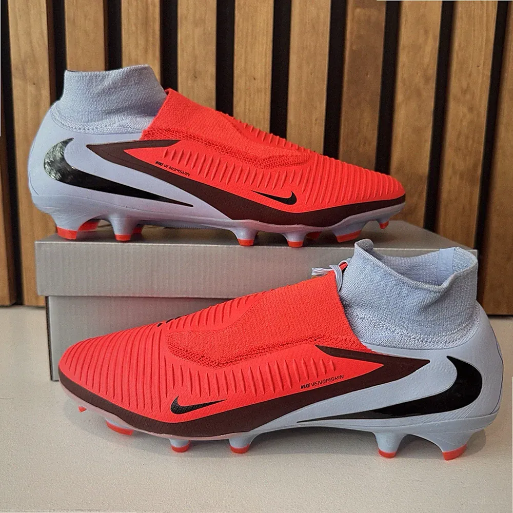 SIZE 10 MENS - Nike Phantom 6 High Pro FG Red Blue Soccer Cleats HQ2311-400 NEW