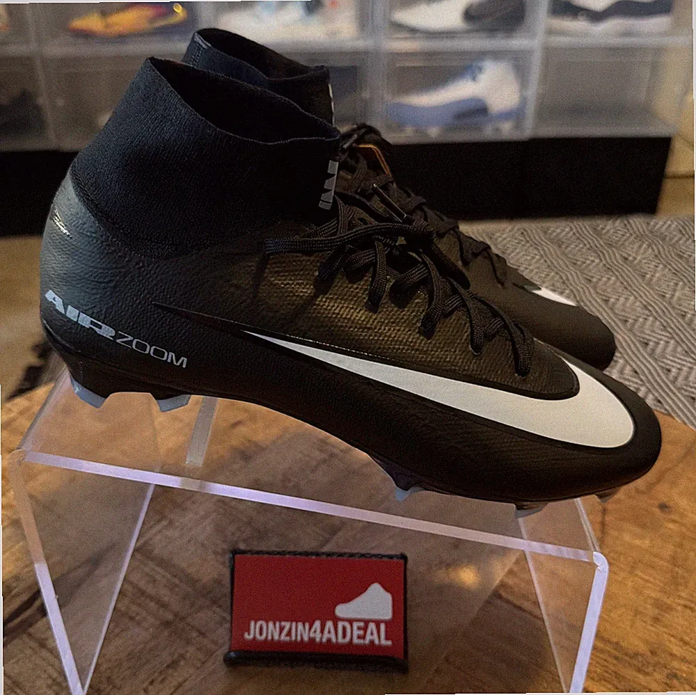 Size 10 Nike Zoom Mercurial Superfly 10 Pro FG Black Soccer Cleats HF9433-001