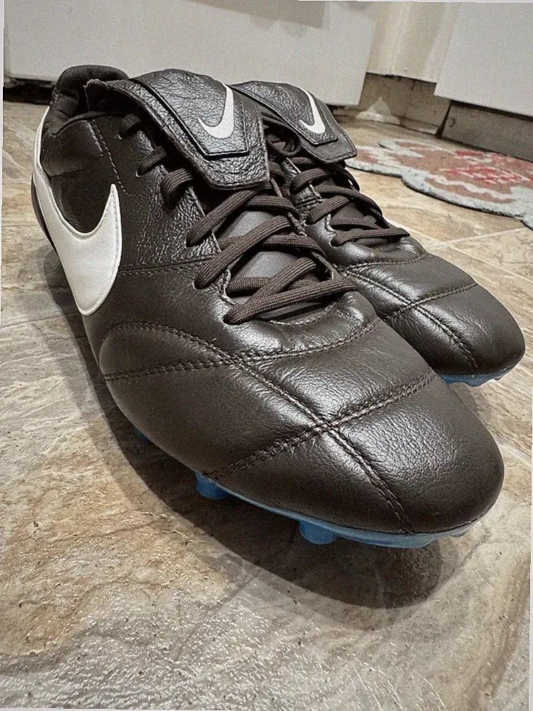 Size 11.5 Nike Premier 2 FG Velvet Brown Leather Soccer Cleats 917803-214