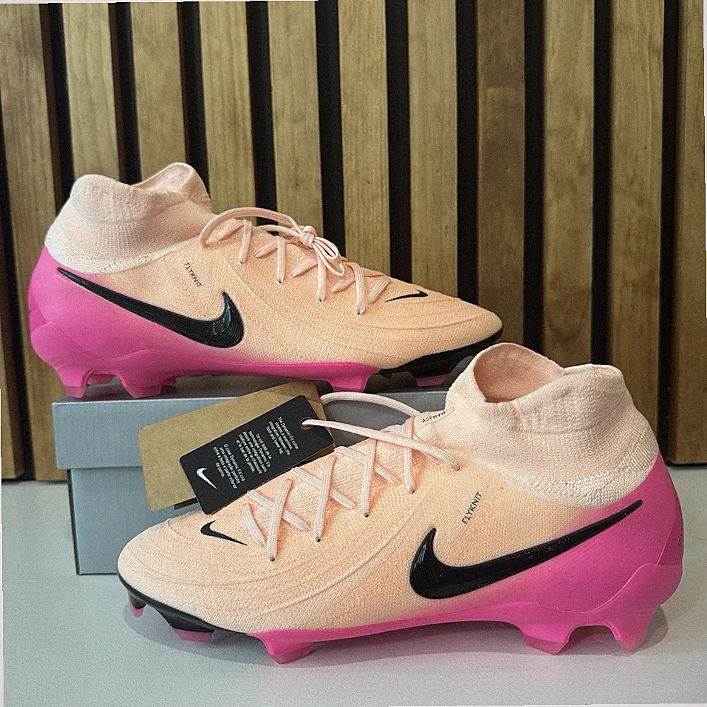SIZE 11 MENS - Nike Phantom Luna II Pro FG Pink Orange Soccer Cleats FJ2575-800