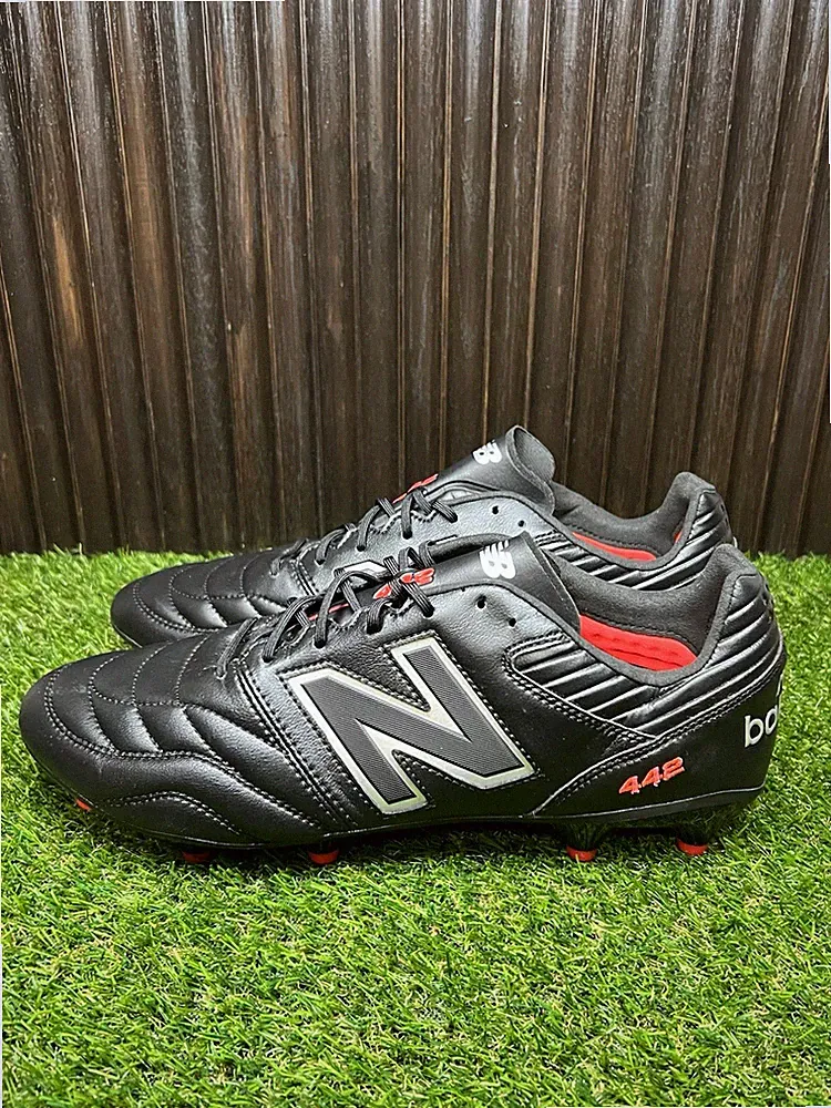 Size 12.5 - New Balance 442 V2 Pro FG Soccer Cleats Mens Black 2E MS41FBK2