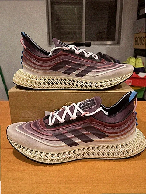 Size 13 - Men’s Adidas 4DFWD Parley Brown White Cream GY8424 Sneaker Shoes