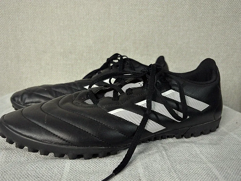 Size 13 - Mens Adidas Goletto VIII TF Black Indoor Soccer Cleats - GY5775