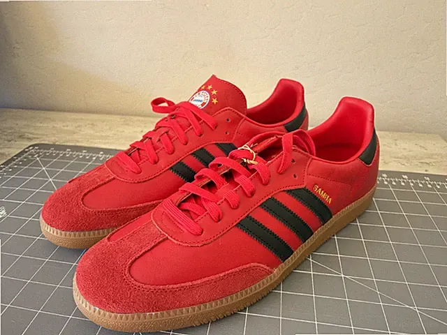 Size 14 - FC Bayern Munich x adidas Samba Team Power Red Black