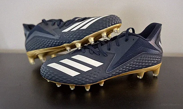 Size 14 Wide adidas SM Freak Carbon Low RFS Wide Football Cleats Navy/Gold NEW