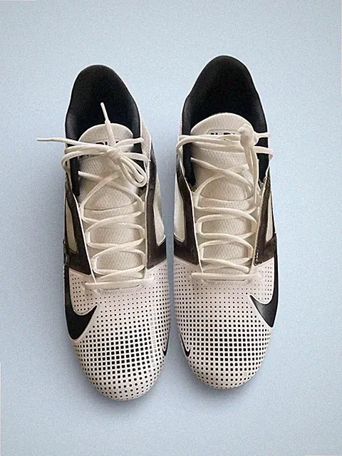 size 18 mens not 17 Nike Alpha Menace 4 Pro Football Cleats White/Black FZ7702
