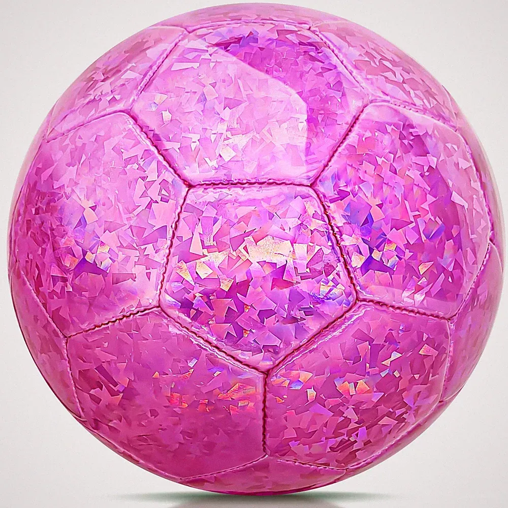 Size 2 Soccer Ball Glitter Pink, Girls Soccer Ball Size 2, Kids Outdoors Recr...