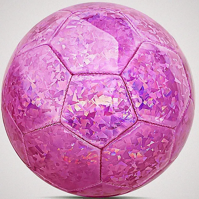 Size 2 Soccer Ball Glitter Pink, Soccer Balls for Toddlers Little Kids