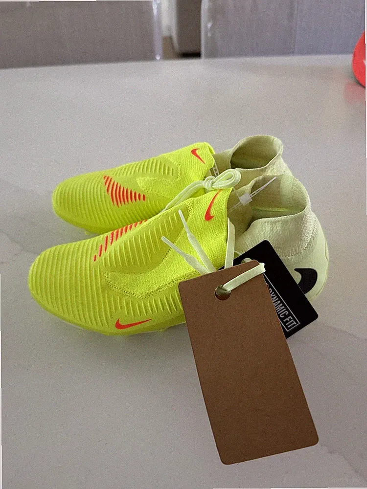 Size 4 - Nike Phantom 6 High Pro FG Soccer Cleats | Max Voltage Pack