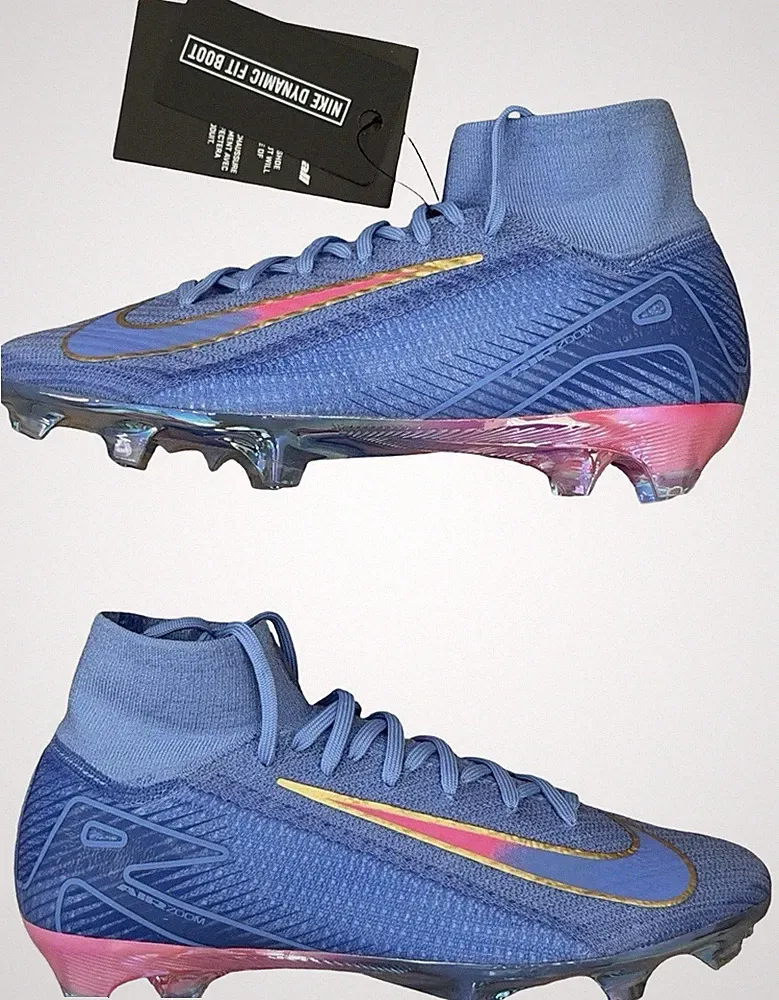 Size 5.5 Men’s Nike Superfly 10 By You Soccer Cleats Blue Pink Women’s 7