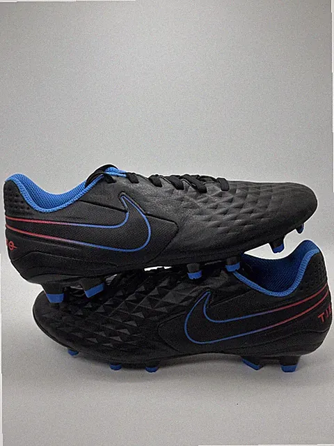Size 6.5 Nike Tiempo Legend 8 Academy FG Soccer Cleats Black Red Blue New