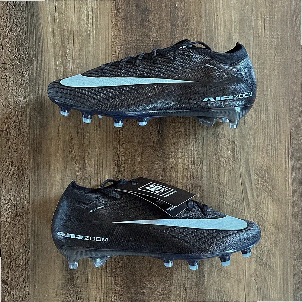 Size 6.5 - Nike ZM Vapor 16 Elite AG-Pro Men's Black Ice Blue Soccer FQ8693-001