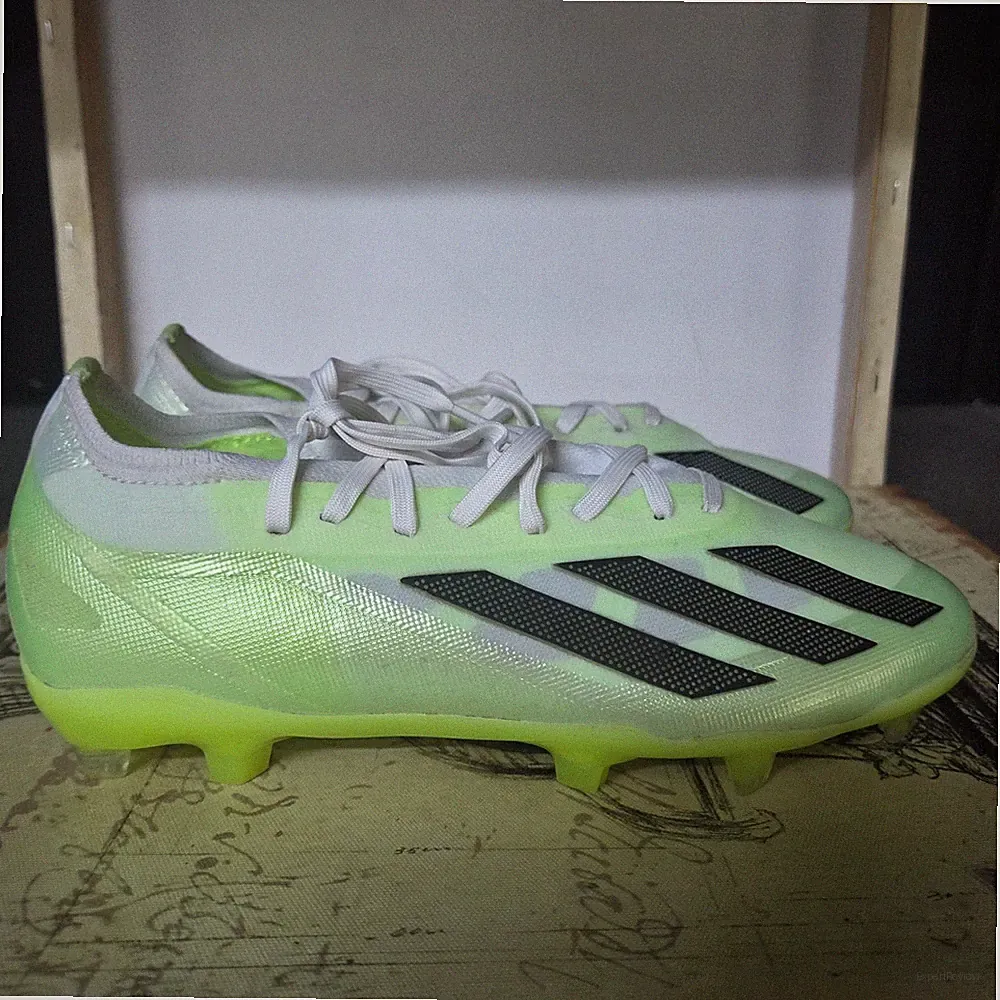 Size 6 Adidas Crazyfast.2 Mens FG Soccer Cleats Lucid Lemon-Green Blk HQ4533