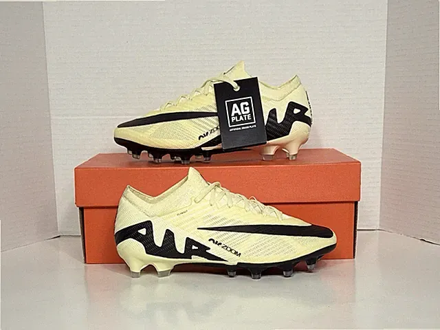 Size 6 Nike Mercurial Vapor 15 Elite AG-PRO P Lemonade Soccer Cleats FD0248-700