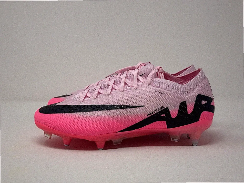 Size 7.5 Nike Zoom Mercurial Vapor 15 Elite SG Pro Pink Anti Clog Soccer Cleats