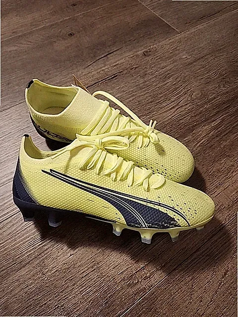 Size 7.5 Women's - Puma Ultra Match FG/AG Lace-Up Green Soccer Cleats