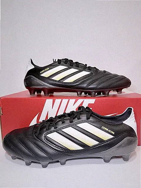 Size 7 - adidas Copa Icon 2 FG Black White Gold Metallic JI2439 $