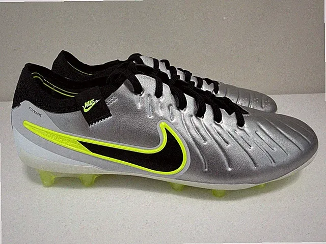 Size 7 Mens NIKE Tiempo Legend 10 Elite FG Pro Soccer Cleats HF4378-002 Silver