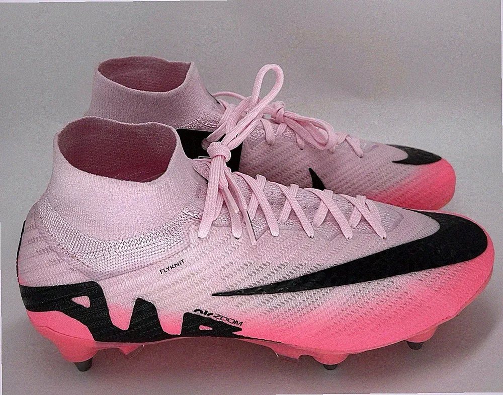 Size 7 Nike Zoom Superfly 9 Elite SG-Pro Pink Soccer Cleats Men's D0250-601