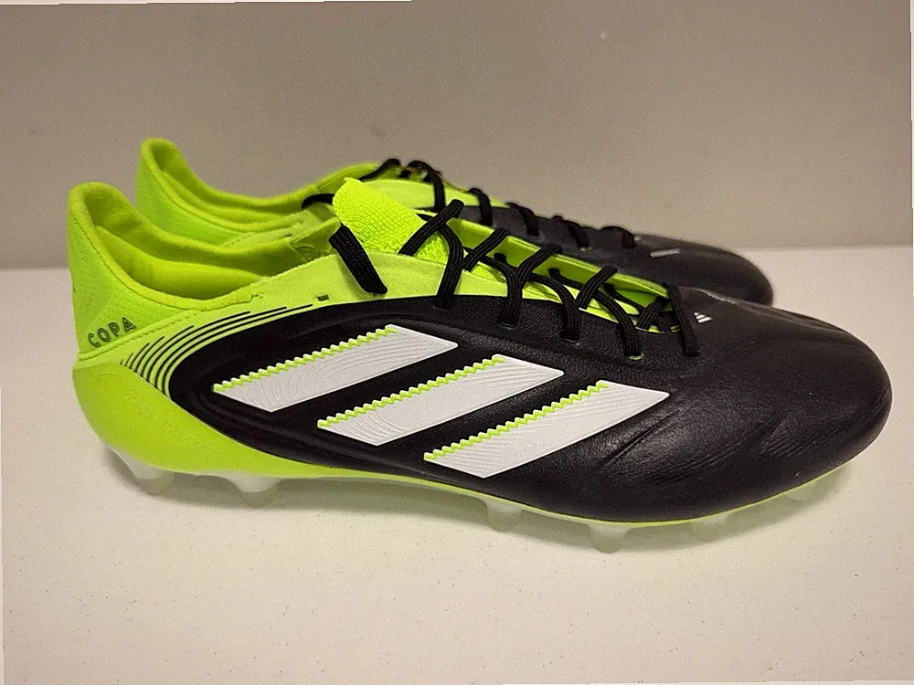 Size 8.5 Mens Adidas Copa Pure 3 Elite AG Soccer Cleats Black Green JR2820 NEW