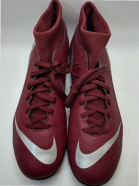 Size 8.5 Nike Mercurial Superfly FG MG Maroon AH7363-606 Rare Clean Pre-Owned