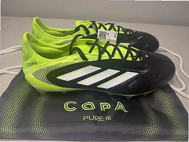 Size 8 - Adidas Men's Copa Pure 3 Elite FG Soccer Cleats Black Green JH6304