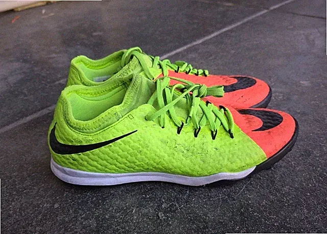Size 8 Nike HypervenomX Finale II TF Turf Green Orange Black