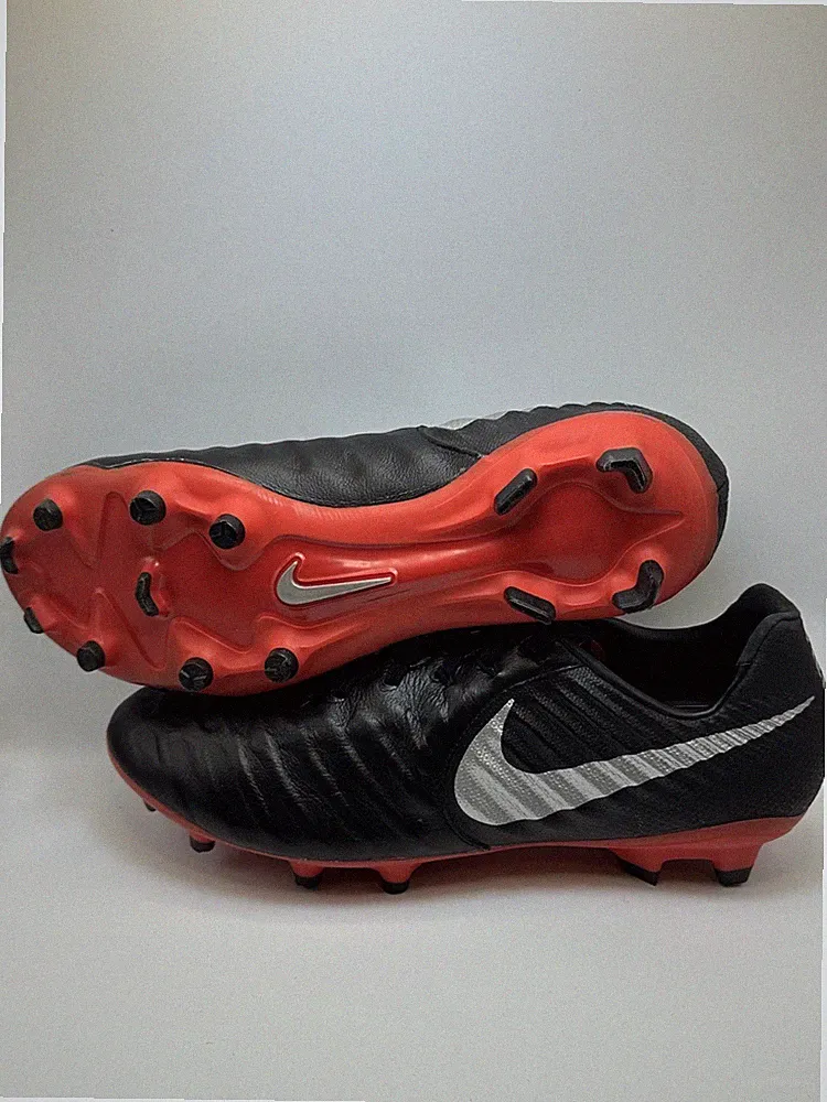 Size 8 Nike Legend 7 Pro FG Soccer Cleats Black Red AH7241-006 Brand New