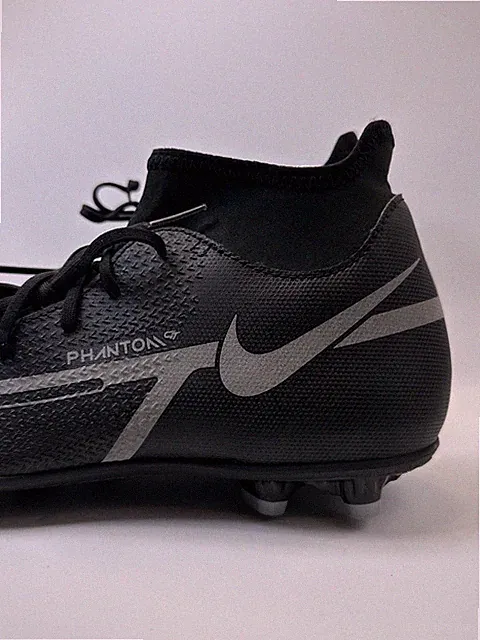 Size 8 Nike Phantom GT2 Club DF FG MG Soccer Cleats Black Silver NWT
