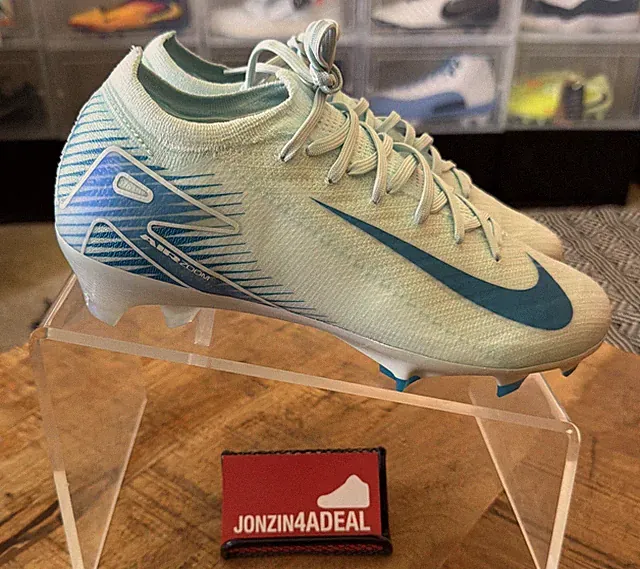 Size 8 Nike Zoom Mercurial Vapor 16 Elite FG P Glacier Blue Cleats HF7878-400