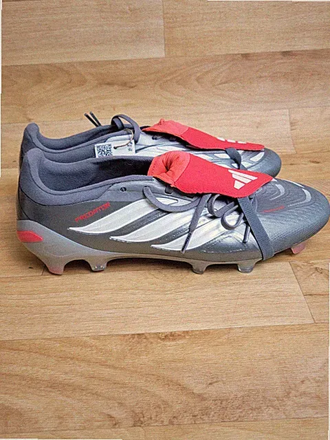 SIZE 9.5 MENS adidas Predator Pro Foldover Tongue FG FT Soccer Cleat Red JR3324