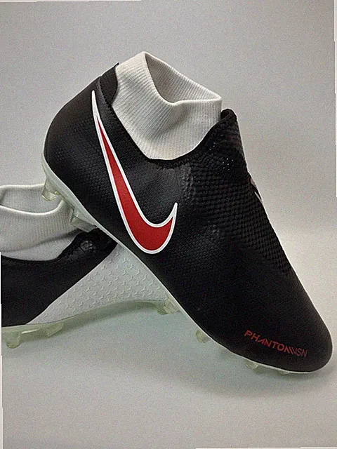 Size Men 7.5 Nike Phantom VSN DF FG NikeiD Soccer Cleats Black AR7119-991 Pro ID