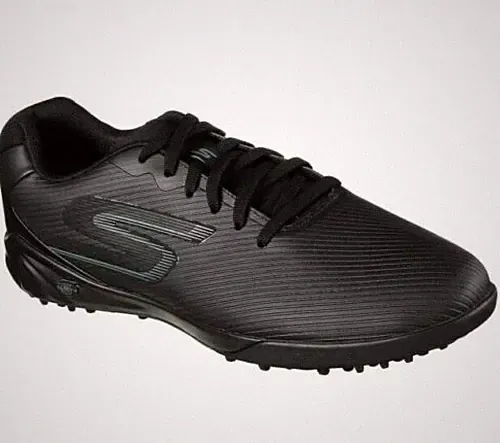 Skechers Men's Performance Hexgo Turf All Black Soccer Shoe