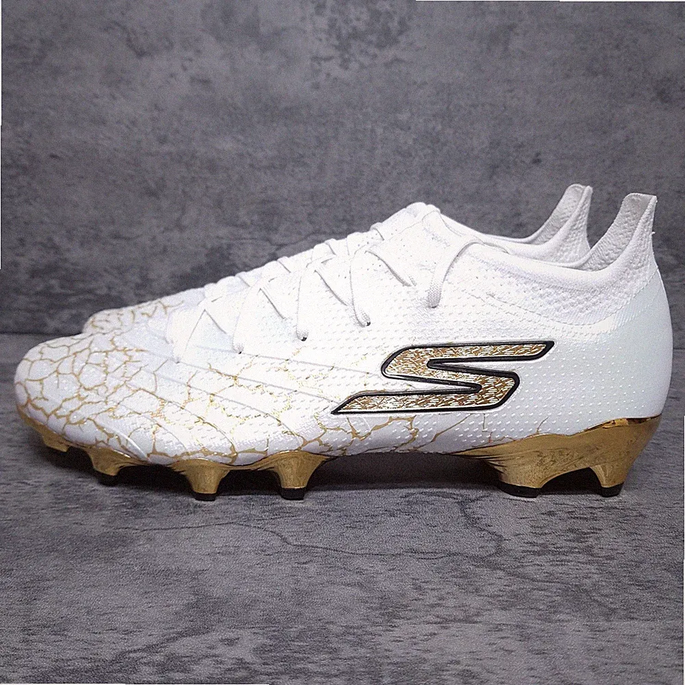 SKECHERS SKX 01 Hyper Burst Elite Soccer Cleats Mens 12.5 White Gold SN252021
