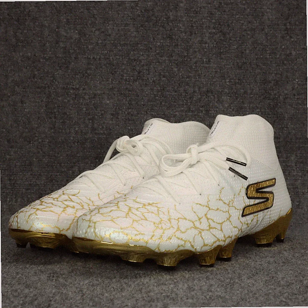 Skechers SKX 1.5 Elite High FG Soccer Cleats Mens Size 12 White Gold 252021-WBGD