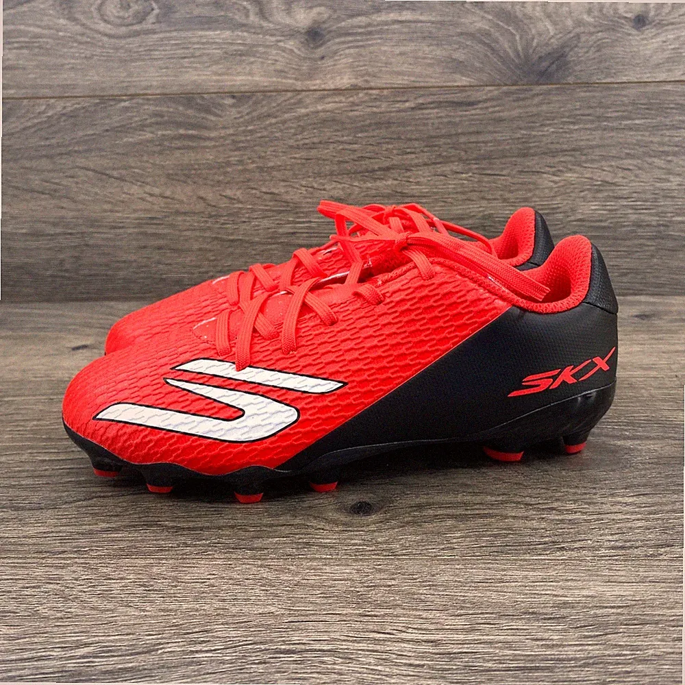 Skechers SKX Razor Soccer Cleats Youth Size 2 Red Black 252160L P.S.C. FG