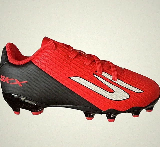 SKECHERS SKX Soccer Cleats Studded Red/Black - Soccer Cleat Shoes