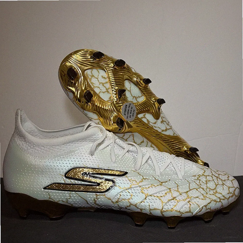 Sketchers SKX 1.5 Elite FG White Gold Soccer Cleats Mens Sz 10.5 NEW* 252021
