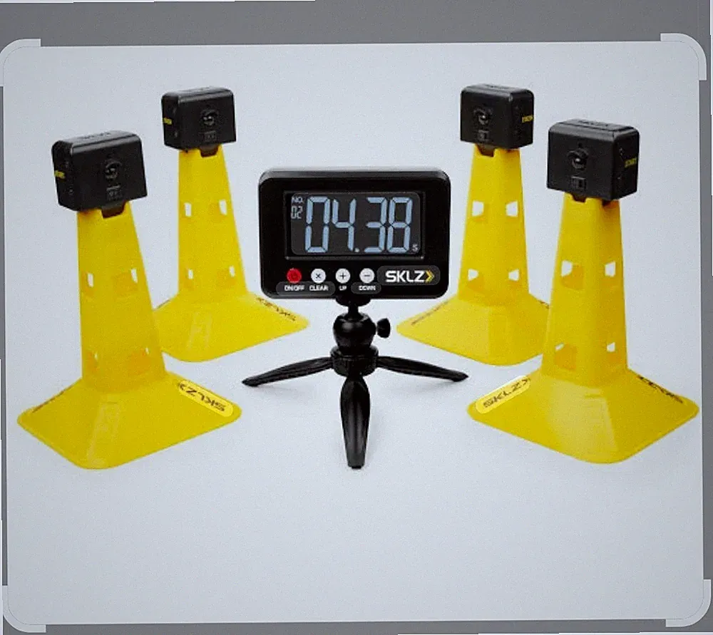 SKLZ Soccer Speed Training Trainer Set w/ Timer, Tripod & Yellow Cones