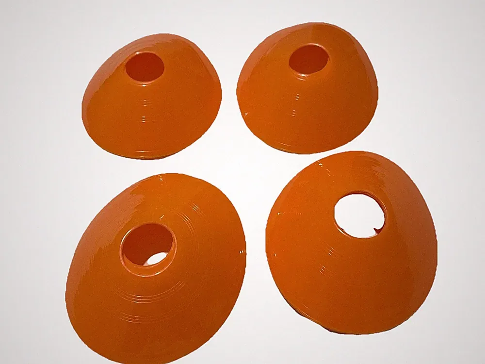 Soccer Agility Cones 100 Pack Flat Disc Training Markers 10 Sets Of 10 Carry Bag