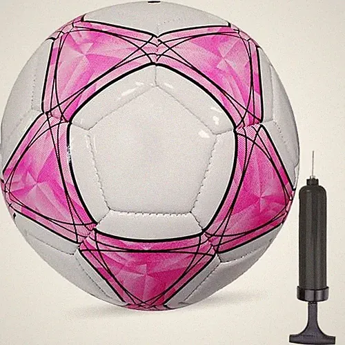 Soccer Ball,4,5 Soft PU for Practice Training Gift Boys Girls Kid Pink Size 3