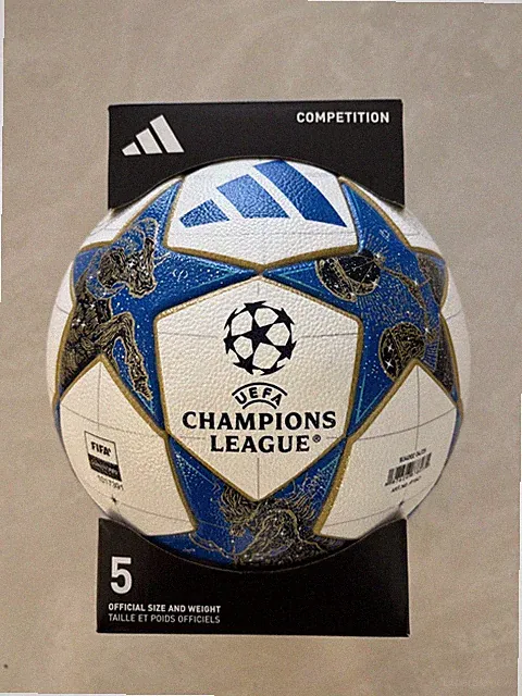 SOCCER BALL-ADIDAS-SIZE 5-UEFA CHAMPIONS LEAGUE-COMPETITION-FIFA QUALITY PRO-NEW