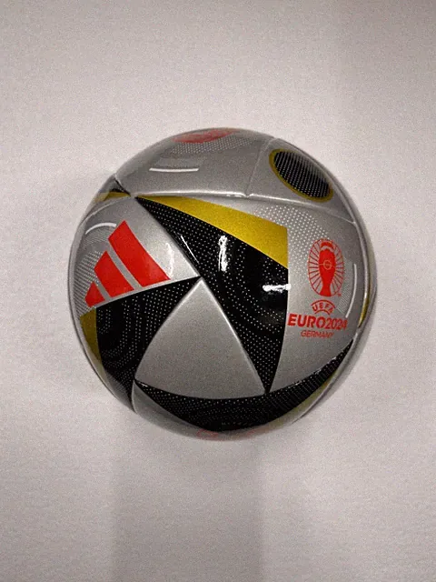 SOCCER BALL-ADIDAS-UEFA EURO 2024-MATCH BALL REPLICA-SIZE 1-SILVER IN COLOR-NEW
