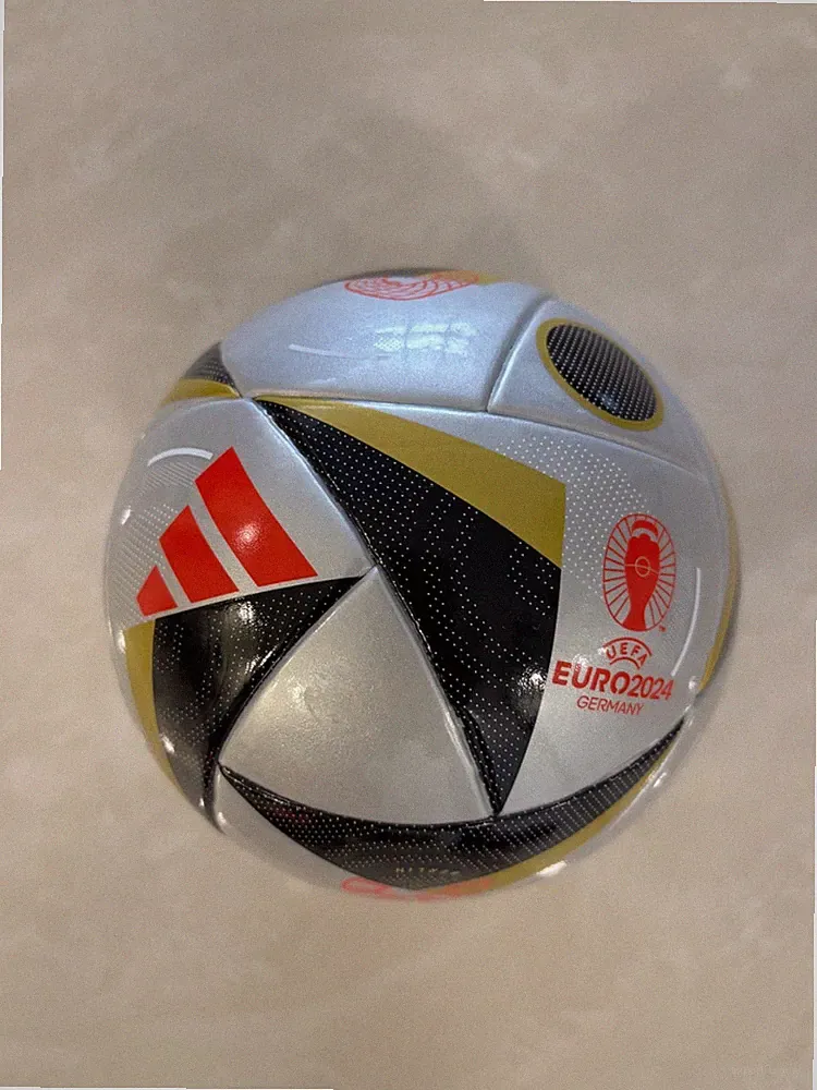 SOCCER BALL-ADIDAS-UEFA EURO 2024-MATCH BALL REPLICA-SIZE 1-SILVER IN COLOR-NEW