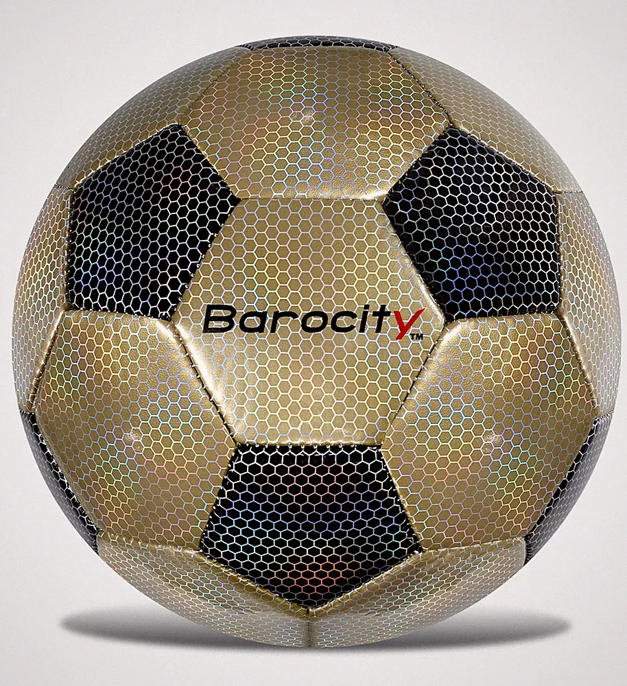 SOCCER BALL - CLASSIC BLACK & GOLD MODERN PATTERN - SIZE 4