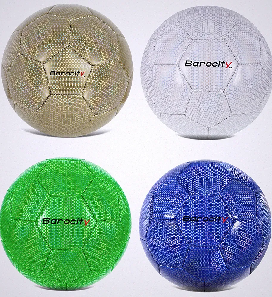 Soccer Ball - Gold, Blue, White, Green - Size 3,4,5
