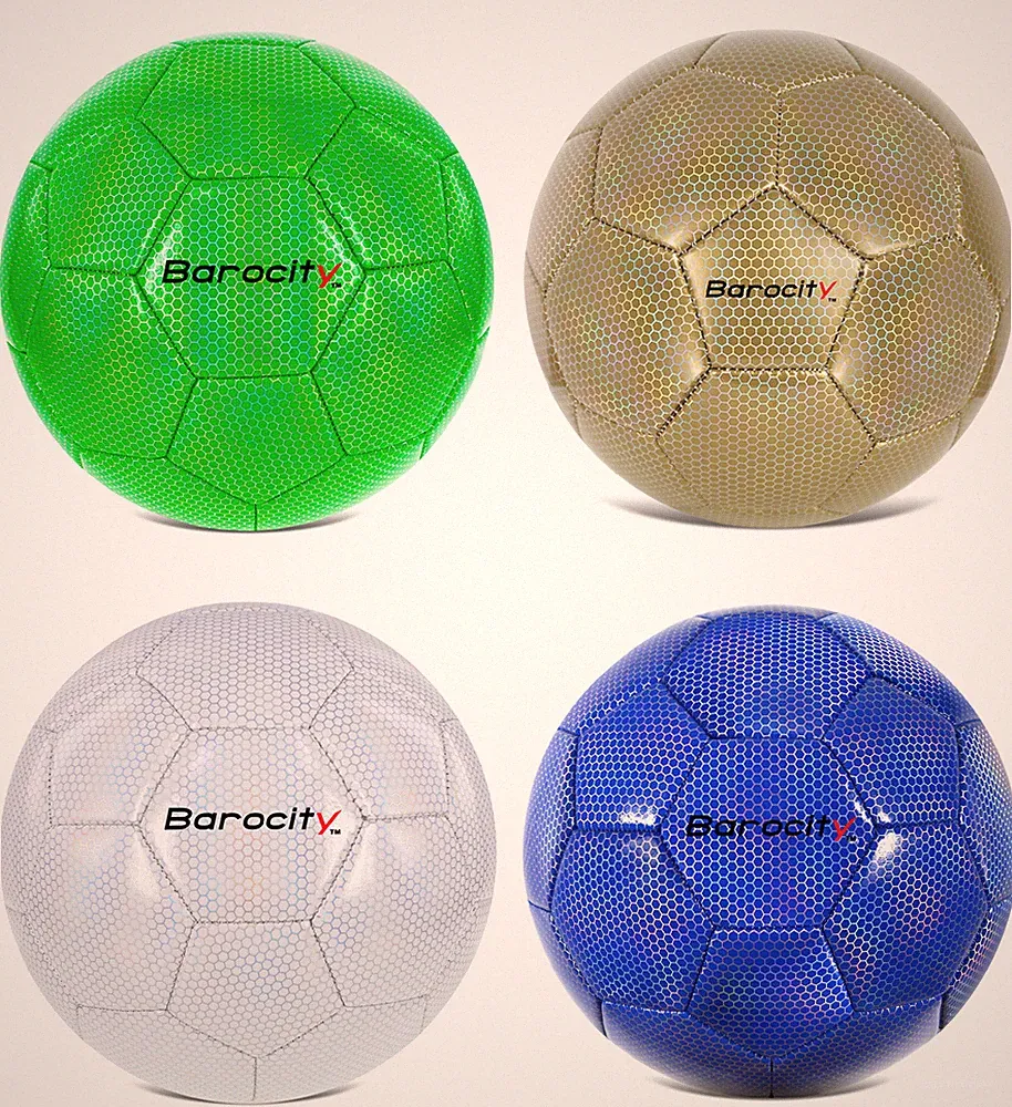 Soccer Ball - Gold, Blue, White, Green - Size 3,4,5
