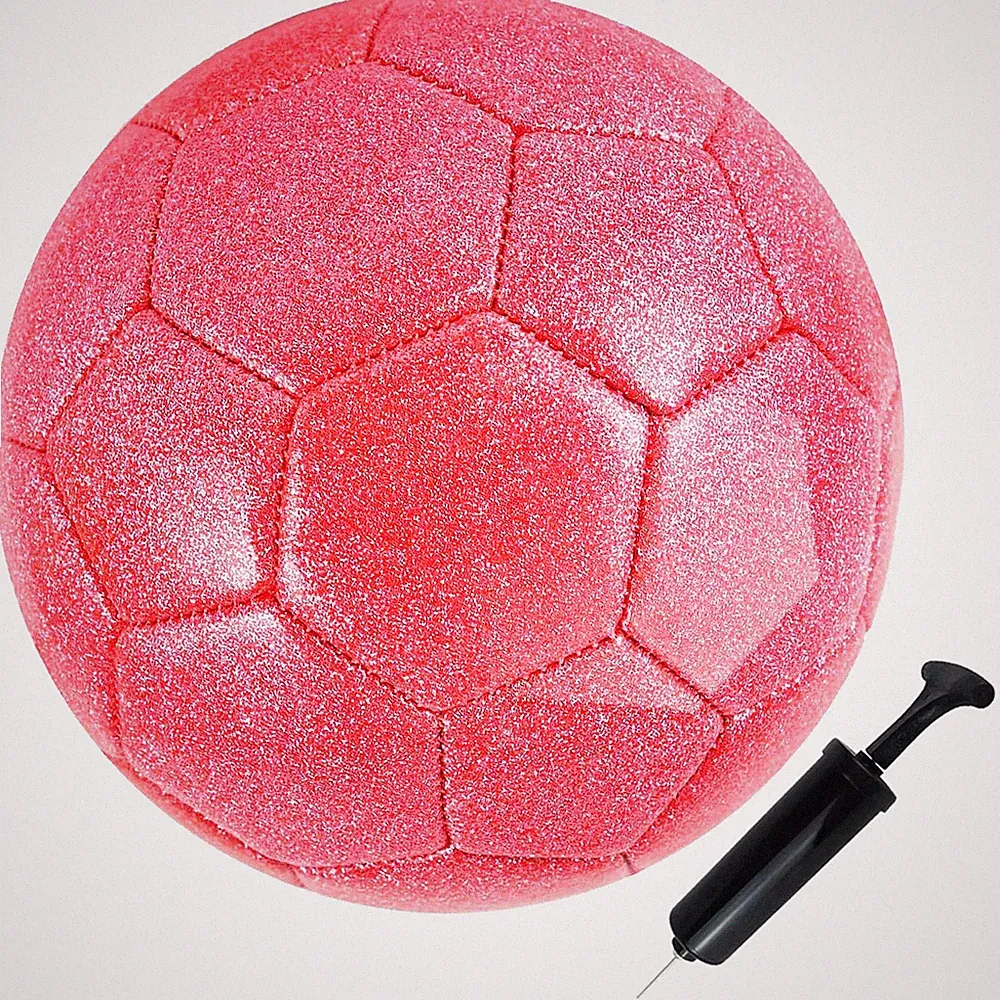 Soccer Ball Shiny Gift Size 3 4 5 Practice Training Come with Pump and Needle