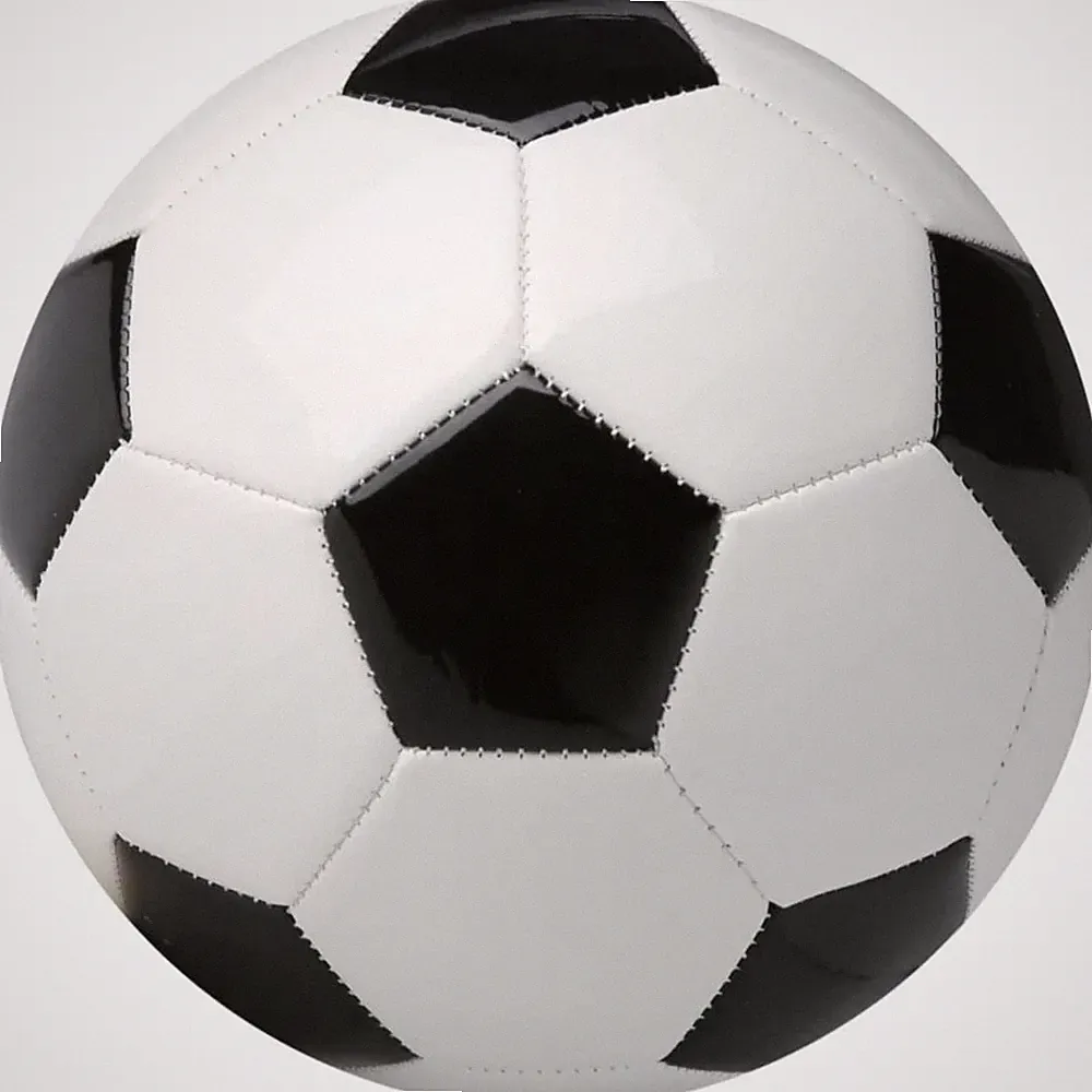 Soccer Ball Size 2 3 4 5 with Air Pump Needle Classic White Black Color Training